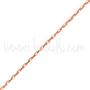 Beading chain 0.65mm rose gold filled (10cm)