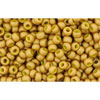 cc1623f - Toho beads 11/0 opaque frosted gold luster yellow (10g)