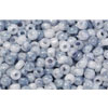 cc1205 - Toho beads 11/0 marbled opaque white/blue (10g)