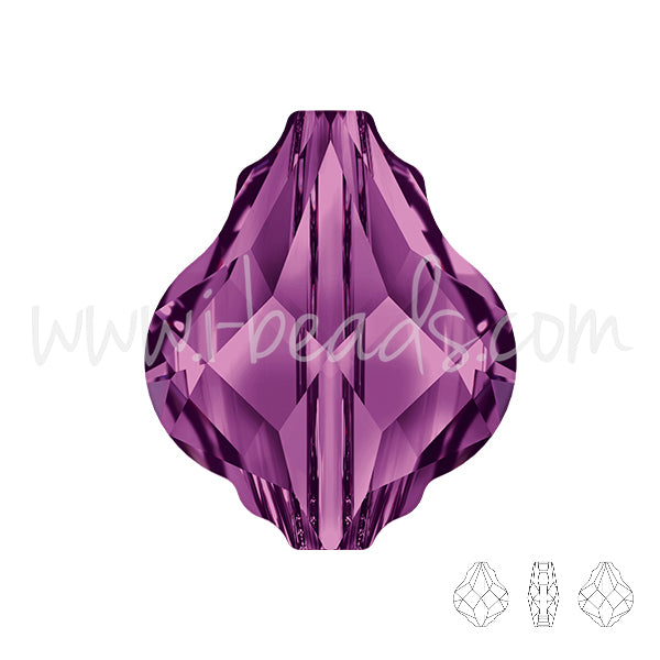 Swarovski 5058 Baroque bead amethyst 10mm (1)