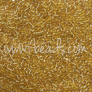 Buy DB0042 - Miyuki Delica beads 11/0 silver lined gold (5g)