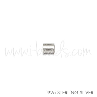 sterling silver crimp bead 1x1mm (50)