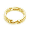 Split ring gold plated 10mm (10)