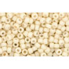 cc762 - Toho beads 11/0 opaque pastel frosted eggshell (10g)
