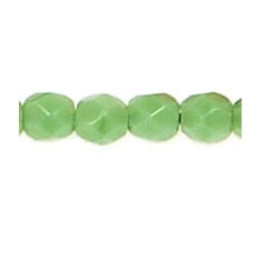 Buy Czech fire-polished beads OPAQUE - OLIVINE 3mm (30)