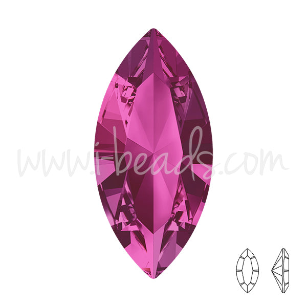 Swarovski 4228 navette fancy stone fuchsia 15x7mm (1)