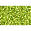 cc24 - Toho beads 11/0 silver lined lime green (10g)