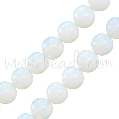Buy Moonstone reconstituted Round Beads 10mm strand (1)