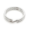Split ring silver plated 10mm (10)