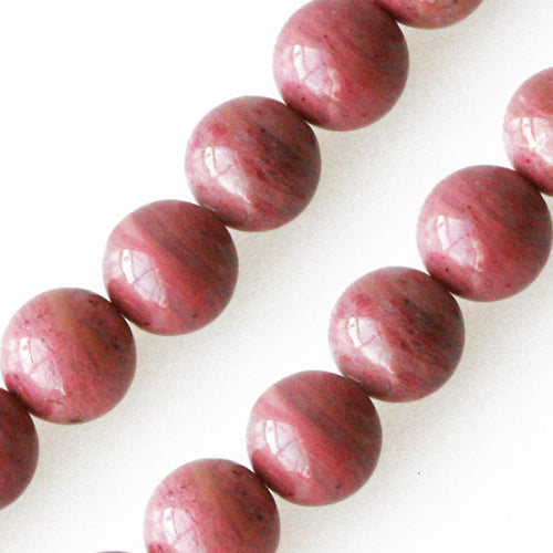 Rose jasper round beads 10mm strand