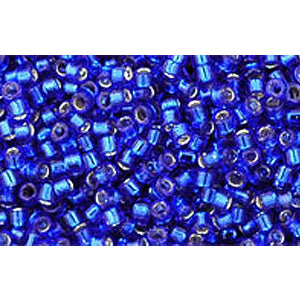 cc28- Toho Treasure beads 11/0 silver lined cobalt (5g)