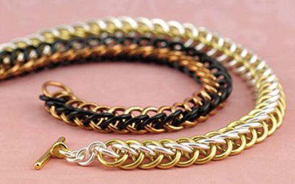 Beadalon 100 artistic wire chain maille rings non tarnished brass plated 18ga 11/64