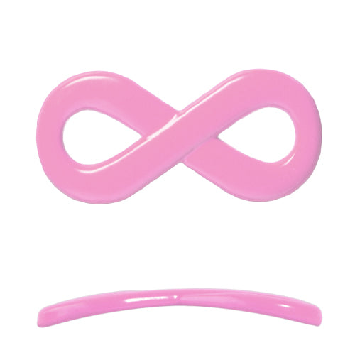 Infinity link colored coating pink 20x35mm (1)