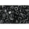 cc49 - Toho cube beads 3mm opaque jet (10g)