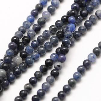 Sodalite Round Beads 2mm strand appx 180 beads hole:0.7mm(1 strand)