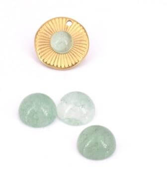 Round cabochon Aventurine 6mm (2)