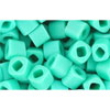 cc55f - Toho cube beads 4mm opaque frosted turquoise (10g)