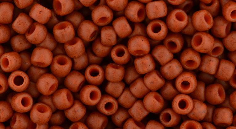 cc2611F - Toho beads 8/0 semi glazed Orange (10g)