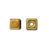 Buy Cube bead metal gold plated 4.5mm (4)