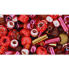 cc3218 - Toho beads mix samurai red brown (10g)