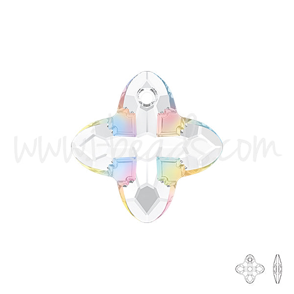 Swarovski 6868 cross tribe pendant crystal AB Z 14mm (1)