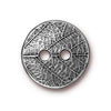 Buy Round leaf metal button antique pewter plated 18mm (1)