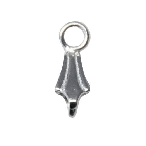 Sterling silver pendant pinch bail with ring (1)
