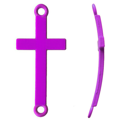 Cross link colored coating purple 17x37mm (1)