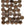 Beads wholesaler Honeycomb beads 6mm jet bronze (30)