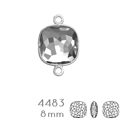 Buy 4483/J Swarovski Fantasy Cushion Fancy Stone LINK setting Rhodium - 8mm (1)