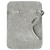 Imitation velvet jewellery pouch light grey (1)