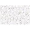 Buy cc121 - toho hexagon beads 2.2mm opaque lustered white (10g)