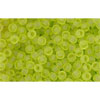 cc4f - Toho beads 11/0 transparent frosted lime green (10g)