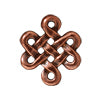 Eternity charm and link metal antique copper plated 16mm (1)