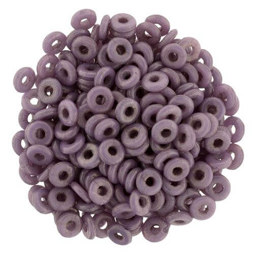 Buy O beads 1x3.8mm Opaque Purple heishi (5g)