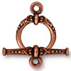 Toggle clasp heirloom metal antique copper 15x20mm (1)