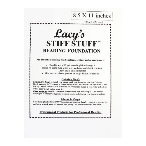 Buy Lacy&#39;s stiff stuff 21.6x28cm