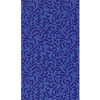 Buy Ultra suede leaf pattern jazz blue 10x21.5cm (1)