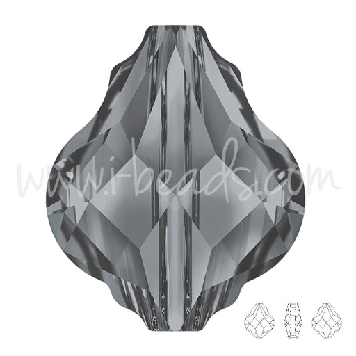 Buy Swarovski 5058 Baroque bead crystal silver night 14mm (1)