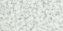 cc41f - Toho Treasure beads 11/0 opaque frosted white (5g)