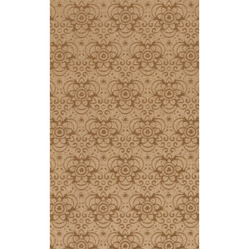 Ultra suede floral pattern Camel 10x21.5cm (1)