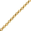 Rollo chain with 2.5mm rings metal gold plated (1m)