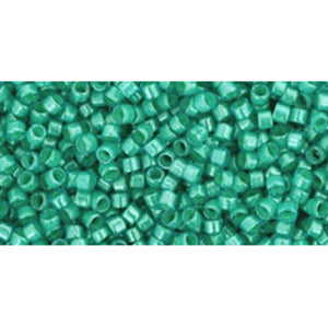 cc954 - Toho Treasure beads 11/0 inside color aqua/light jonquil lined (5g)