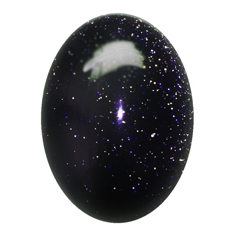 Oval cabochon blue goldstone 18x13mm (1)