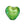 Beads Retail sales Murano bead heart green and gold 10mm (1)