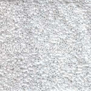 Buy DB0201 - Miyuki Delica beads 11/0 opaque white luster (5g)