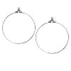 Beading hoop finding metal silver finish 30mm (2)