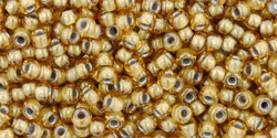 cc375 - Toho beads 11/0 inside colour topaz/light grey lined (10g)