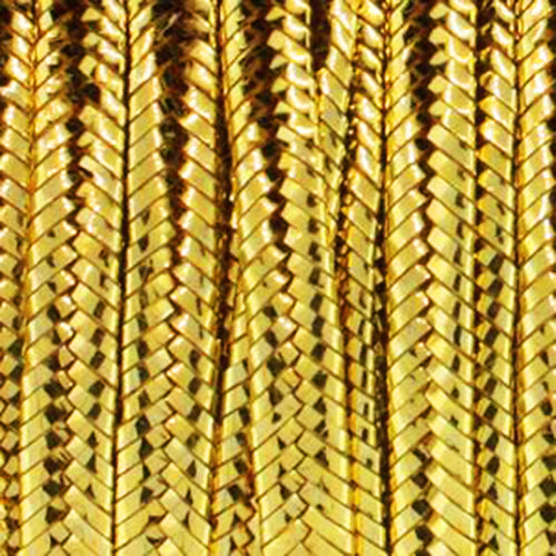 Soutache rayon metallic gold 3x1.5mm (2m)