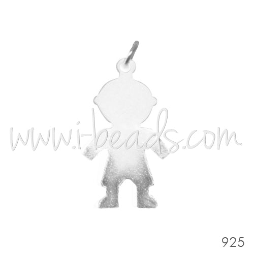 Sterling silver charm little boy 9x16mm (1)